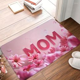 Carpets Mother's Day Theme Door Mat Anti Slip Machine Washable Carpet Modern Home Kitchen Bathroom Entrance Decoration