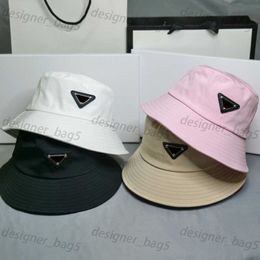 Bucket Hats Mens Womens Wide Brim Hats Designer caps Classic Fisherman Hat Metal Classic Inverted Emblem Women's Same Hat