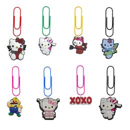 Pendants Cartoon Paper Clips Sile Paperclip Planner Accessories For Office Supplies Nurse Gift Cute Bookmark Colorf Gifts Teacher Drop Otfzk