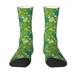 Men's Socks Cool Retro Hippie Peace Flowers Pattern Women Men Warm 3D Printing Basketball Sports