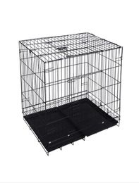 Multi Large Medium Small Dog Carrier Wire Folding Overstriking Cat Cage Skylight Pet Crate Home Garden HA1496305735