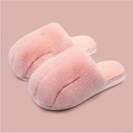 Fluff Women Sandals Chaussures White Grey Pink Womens Soft Slides Slipper Keep Warm Slippers Shoes Siz 574 s s