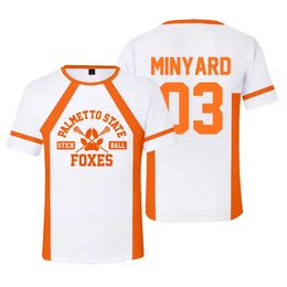 The Foxhole Court Palmetto State Foxes Lacrosse Jersey Cosplay WILDS MINYARD 3D T-shirt MenWomen Clothes Kids Tees 240517