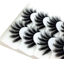 2020 NEW 5 pairs 100 Real Mink Eyelashes 3D Natural False Eyelashes Mink Lashes Soft Eyelash Extension Makeup Kit Cilios 323233795