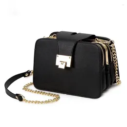 Shoulder Bags Fashion Women Bag Chain Strap Flap Designer Handbags Clutch Ladies Messenger With Metal Buckle