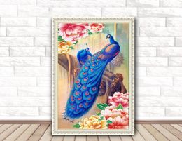 DIY Peacock Diamond Painting 5D Animal Home Decoration Diamond Embroidery Cross Stitch Gift for Friends DH03396022480