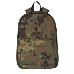 Backpack Flecktarn Camouflage Backpacks Large Capacity Student Book Bag Shoulder Laptop Rucksack Travel Children School