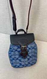 7A Fashion Women Bocket Backpack in tela in cuoio con fili di design di fascia alta giunti