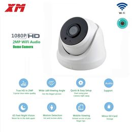 Wireless Camera Kits 2MP Dome WiFi Camera 1080P HD Wireless Security CCTV IP Camera with Audio Infrared LED Motion Detection Night Vision Camera J240518