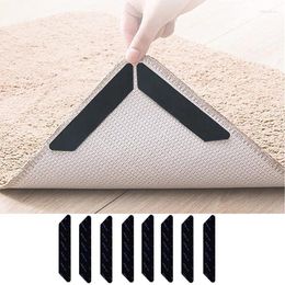 Bath Mats 8PCs Carpet Non-slip Sticker Washable Reusable Rug Grippers Anti-skid Rubber Mat Household Self-adhesive Sofa Fixing Tape