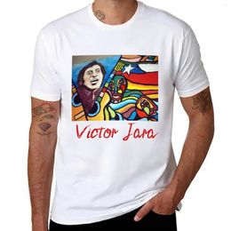 Men's Polos Victor Jara (Chile) Mural T-Shirt Edition Boys Whites Mens T Shirt