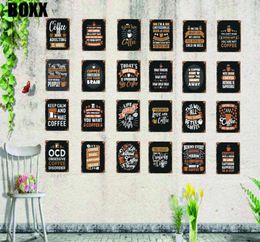Coffee sign Shabby Chic Vintage Style Kitchen Sign Retro Bar Cafe Shop Home Metal Wall Art Decor 30X20CM4490074