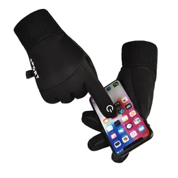 Cycling Gloves Winter Outdoor Sports Ski Windproof Waterproof Fleece Cold-Proof CyclingFinger Touchscreen Non-Slip Motorcycle