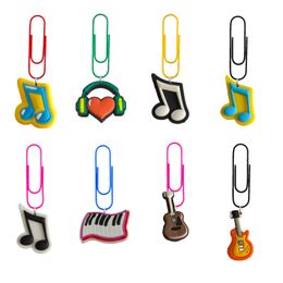 Banner Flags Music Cartoon Paper Clips Bookmarks Paperclips Colorf For Pagination Organize Folder Shaped Paperclip School Cute Bookmar Otpn2