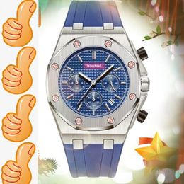 Multi Styles Mens Watch Stopwatch Fashion Mens Japan Quartz Movement Clock Calendar Rubber Stainless Steel Strap Top Brand Wristwatch G 3095