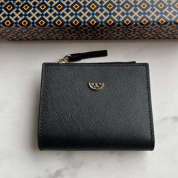 Luxury Handbag Designer Brand Discount Wallet Card Bag New Womens Bag Mid Fold Wallet Short Zipper Zero Wallet Real Leather Card Bag ORT1