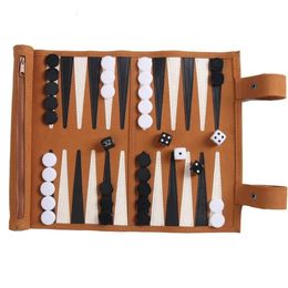 Chess Backgammon Board Game Travel Set Chess Board Set Strategy Board Game Playing Pieces Dice Cups Wooden Chess For Table Games 240518