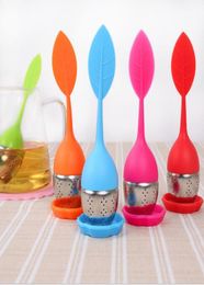 Silicon Tea Infuser Leaf Silicone Infuser with Food Grade Make Tea Bag Philtre Creative Stainless Steel Tea Herbal Spice Strainers 9865535