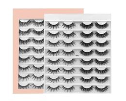 Makeup Newest 16 Pairs Multipack Faux 3D Mink Eyelashes mix 12 styles Handmade Wispy Fluffy Long False Eyelashes Natural Makeup To9323779