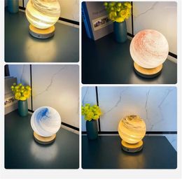 Table Lamps LED Planet Lamp Remote & Touch Control Home Decor Gifts Moon Galaxy Kids Night Lights USB Rechargeable