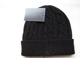 designer men winter polo beanie high quality unisex women knitted cotton warm hat classical sports small horse skull caps ladies c8415871