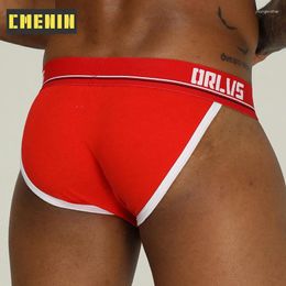 Underpants ORLVS Jockstraps Cotton Underware Sexy Men Underwear Briefs Gay Male Jockstrap Bikini OR184 Ropa Interior Hombre