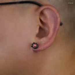 Stud Earrings Magnetic Ear Clips White Pink Red Cz Strong Women Men Punk Zircon Magnet Non Piercing Jewellery