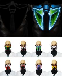 Cool EL Cold Light Mask Voiceactivated Glowing Mask To Dance With The Rhythm Of Music Halloween Costume Party Props1126470