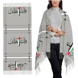 Scarves Palestine Flag Map Scarf For Women Winter Fall Cashmere Shawls And Wrap Palestinian Large Shawl Ladies