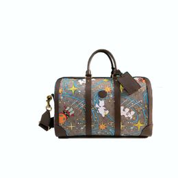 Luxury designer bag Travel bag Latest cartoon bag Men's and women's travel bag Shoulder bag Backpack Waist pack Top leather # 241k