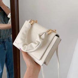 Shoulder Bags Texture Bag Women's 2024 Designer Trendy Fashion Portable Small Square All-match Single Messenger