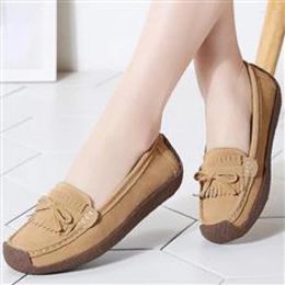 Casual Shoes Authentic Leather British Style Small Women's 2024 Spring And Autumn Versatile Loafers Black Moccasins