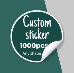 1000PCS Custom Stickers and Customized Wedding Birthday Gift Box Stickers Design Your Own Stickers Personalize Stickers 240517