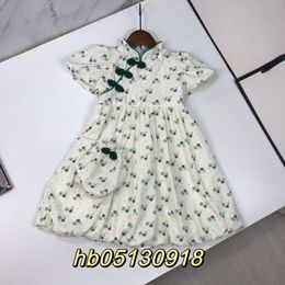 Casual Dresses Girls' Tang Dynasty Qipao Dress: a Beautiful Comfortable Style with Pure Cotton Lining for Breathability