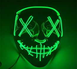 Halloween Mask LED Light Up Funny Masks The Purge Election Year Great Festival Cosplay Costume Supplies Party Mask 1055 B33952623