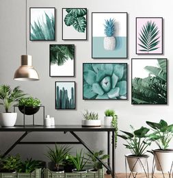 Customizable Oil Painting By Numbers Leaf Plant Kits Drawing Canvas Hand Painted Pictures By Numbers Still Life Home Decoration7080411