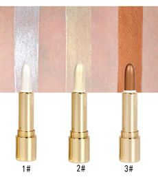 Makeup Face Highlighters Shimmer Stick Waterproof Long Lasting 3D Brighten Contour Cream Stick Have 3 Different Colors9384233