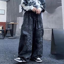 Women's Pants Women Spring Autumn Vintage Camouflage Cargo Pant Casual Loose High Waist Wide Leg Trousers Y2k Harajuku Pantalones 2024