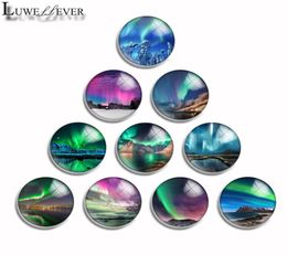 10mm 12mm 14mm 16mm 20mm 25mm 30mm 511 Aurora Round Glass Cabochon Jewellery Finding Fit 18mm Snap Button Charm Bracelet Necklace6178754