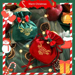 Gift Wrap Velvet Drawstring Bag Jewellery Pouch For Wedding Baby Shower Valentine's Day Guest Packing Christmas Candy Apple Box