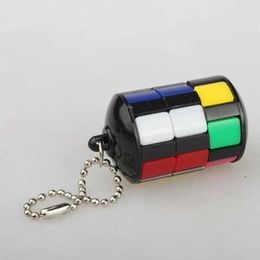 Magic Cubes Magic 3D Magnetic Cube With Keychain Kids Learning Toys For Children Educational Toys Anti-stress Funny Games For Adults Y240518