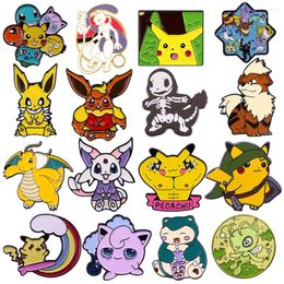 Brooches FI77 Enamel Pin Badges Funny Collection Japanese Anime Bag Lapel Pins Cartoon Decoration Jewelry Gifts