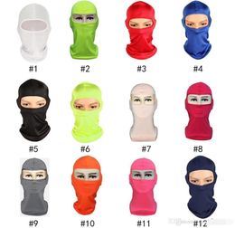 CS Outdoor Balaclavas Sports Neck Face Mask Ski Snowboard Wind Cap Police Cycling Balaclavas Motorcycle Face Masks Windproof Desig2775783