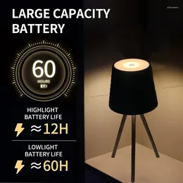 Table Lamps 5200mAh Touch Lamp Cordless Dimming Night Light Modern Bar Atmosphere LED Eye-Protection Reading For Restaurant