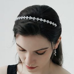 Wedding Bridal Headband Handmade Rhinestone Crystal Flower Headband Tiara For Women Wedding Hair Accessories Jewellery