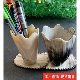 Storage Boxes Horn Pen Holder Office Supplies Ornaments Products Crafts Comb Factory Wholesale