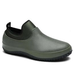 Men Resistant Sandals Oil-proof Kitchen Shoes Chef Restaurant Garden Waterproof Safety Work Loafers 7e0