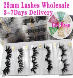 25mm Whole Lashes 3050100200 Pairs 5D Mink Eyelashes Thick Strip Mink Lashes Makeup Dramatic Long Mink Eyelashes In Bulk5399640