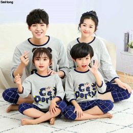 Mother Father Kids Family Pajamas Children Sleepwear Matching Outfits Look Couple Clothing Sets Teenager 240515