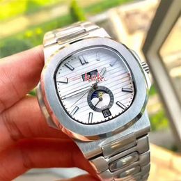 5 Colours Excellent quality U1 good Wristwatches 5726 1A 40 5mm classic Stainless Steel Mechanical Transparent Automatic Mens Watch226G 237F